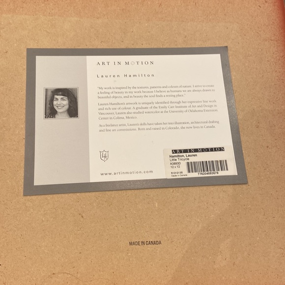 Art work - Pottery Barn Kids - set of 4 - Scooter, Red Car, Little Wagon, Bike - Picture 8 of 9